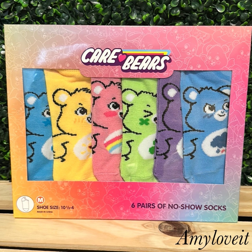 Care Bears No-Show Socks Set Of 6